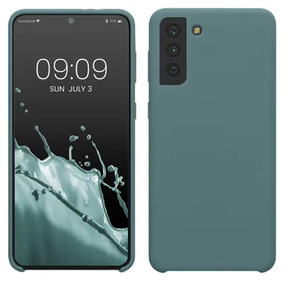 Produktbild von kwmobile Handyhülle für Samsung Galaxy S21 Plus Hülle - Case Silikon - Kabelloses Laden - Schutzhülle Cover in Arctic Night