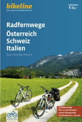 Obrázek produktu pro Radfernwege Österreich, Schweiz, Italien