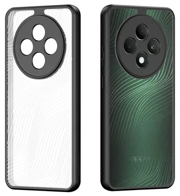 Immagine prodotto di Custodia per OPPO Reno12 F 5G - Serie Aimo di Dux Ducis - Cover posteriore in TPU trasparente - Colore: nero