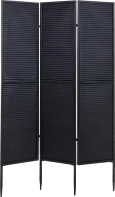 Immagine prodotto di Schermo da giardino HWC-J14, divisorio, schermo per la privacy, metallo 200x121cm ~ nero