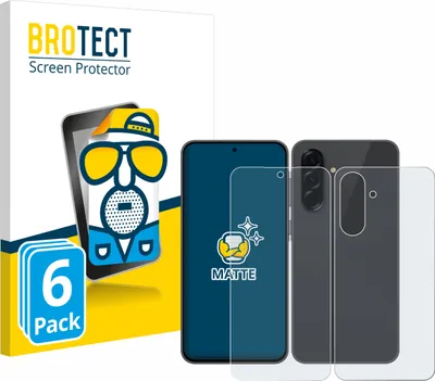 Produktbild von 6x BROTECT Schutzfolie für Samsung Galaxy A36 5G (Display+Rückseite) Displayschutz Displayschutzfolie Folie Matt Entspiegelungsfolie