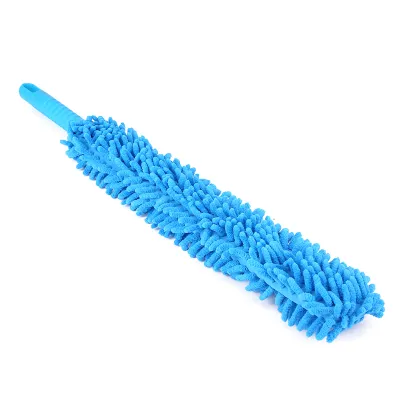 Image de Brosse de nettoyage en microfibre longue, souple et flexible, accessoire pour le lavage de voiture, nettoyeur de jantes
