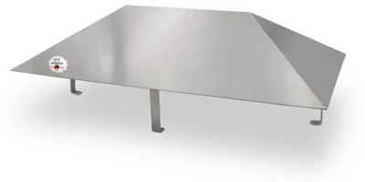 Produktbild von Kaminhaube aus Edelstahl 300 x 500 mm