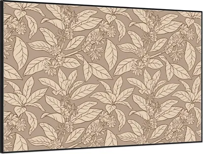 Produktbild von Wallario Wandbild Florales Muster, Größe: 61 x 91,50 cm, Poster mit schwarzem Aluminiumrahmen