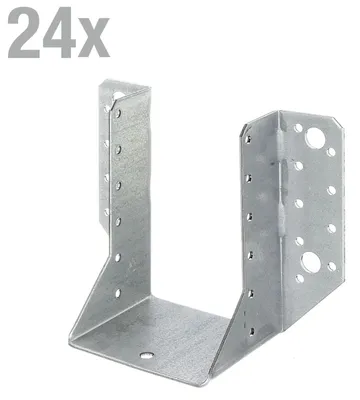 Zdjęcie produktu dla Alberts 847036 Kołnierz belkowy, typ A, ocynkowany metodą Sendzimira, 80 x 120 mm, zestaw 24 szt.