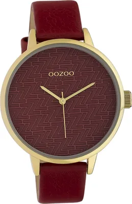 Produktbild von Oozoo Damen Armbanduhr rot Analog Timepieces Lederarmband D2UOC10247