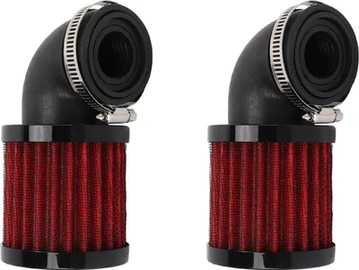Obrázok produktu pre Vzduchový filter pre motocykel 28 až 48 mm, univerzálny pre 50cc, 70cc, 90cc, 125cc, moped, skúter, ATV, terénny motocykel, čierny, červený