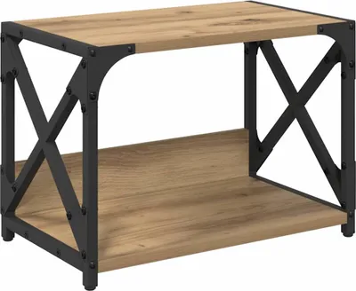 Immagine prodotto di vidaXL Supporto per stampante Quercia artigianale 44 x 26 x 31,5 cm Materiale a base di legno