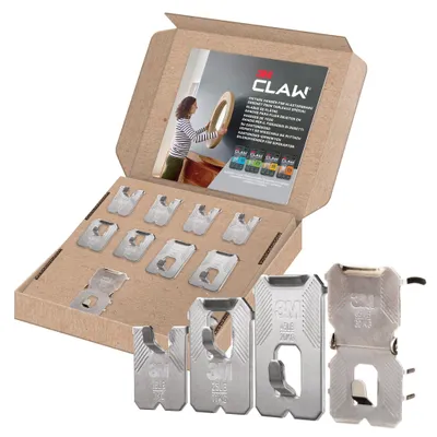 Produktbild von 3M CLAW Haken für Trockenbauwände Sortiment 7-30 kg, 9er-Pack