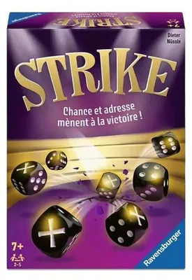 Zdjęcie produktu dla Ravensburger - Strike - Gra towarzyska - Gra w kości dla rodziny i przyjaciół - od 7 roku życia - dla obu płci - 24867 - Wersja francuska