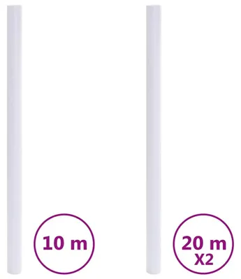 Zdjęcie produktu dla vidaXL Folie okienne matowe białe PVC