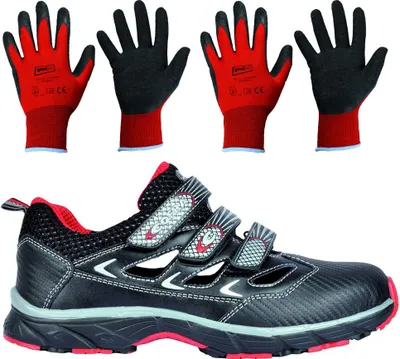 Produktbild von Cofra Sicherheitsschuhe NEW BIG FRESH S1 P SRC Größe 40 inklusive 2 Paar Arbeitshandschuhe Größe 9 & 10