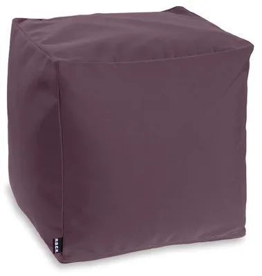 Produktbild von H.O.C.K. Classic Uni Outdoor Bean Cube Pouf 40x40x40cm brombeer