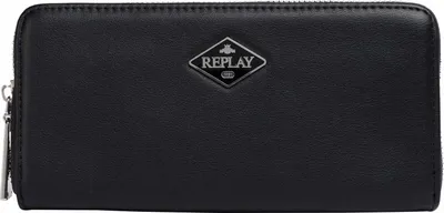 Image de REPLAY porte-monnaie Zip Around Wallet Black noir