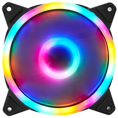 Produktbild von Gehäuselüfter Ultra Leise LED Computer CPU Kühler Lüfter 120x120x25mm, Bunt