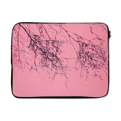 Produktbild von MuchoWow® Laptop Hülle 17 Zoll Laptoptasche Blumen - Zweige - Sommer - Zipper - Schutzabdeckung