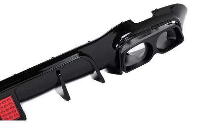 Imagen del producto de Difusor de parachoques y distribuidor de aire para Mercedes Clase E W213 Sport Line, modelos 2016-2019, color , con salidas de escape.