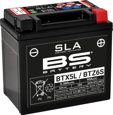 Obrázek produktu pro BS BATERIE SLA Bezúdržbová baterie aktivovaná z výroby - BTX5L / BTZ6S