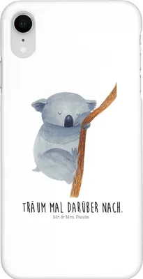 Produktbild von Mr. & Mrs. Panda Iphone XR Handyhülle Koalabär - Weiß - Geschenk, Bär, Koala, schlafen, Traumland, Traum, Premium Kunststoff, Lustige Sprüche, Handy Case