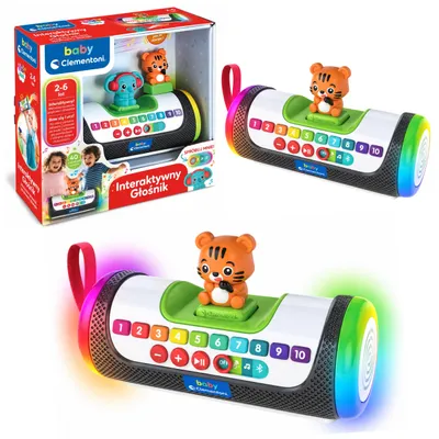 Imagen del producto de Elefante y tigre parlante interactivo en idioma polaco Clementoni 50459