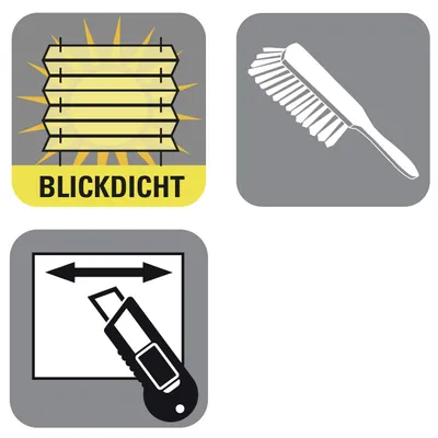 Produktbild von Wabenplissee Faltrollo 60 x 130 cm Weiß, blickdicht, Gardinia EASYFIX