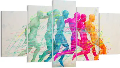 Produktbild von Bild auf Leinwand - Leinwandbild - Spieler Ziel tröpfeln Energie - 160x85cm - Wand Bild - Wanddeko - Leinwanddruck - Bilder - Kunstdruck - Wanddekoration - Leinwand bilder - Wandkunst - EA160x85-3177