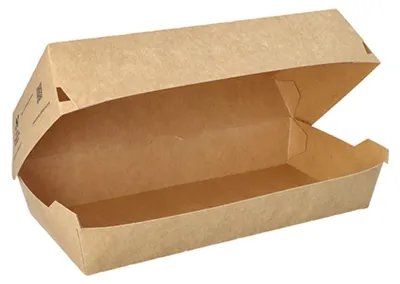 Produktbild von 65 Baguetteboxen, Pappe "NOTPLA" 7,5 cm x 10,7 cm x 22 cm braun