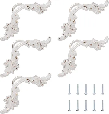Productafbeelding van Antieke Keuken Kasten Handgrepen 64 mm, Zinklegering, Set van 5 Stuks, Vintage Europese Stijl