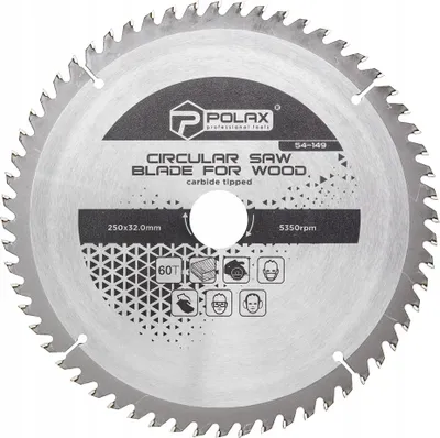 Image de Lame de scie pour bois 250x32,0/30,0 60Т Polax