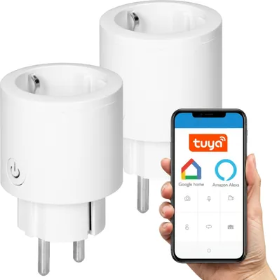 Produktbild von zestaw 2 I Tuya, Google, Alexa, inteligentne bezprzewodowe gniazdo Wi-Fi