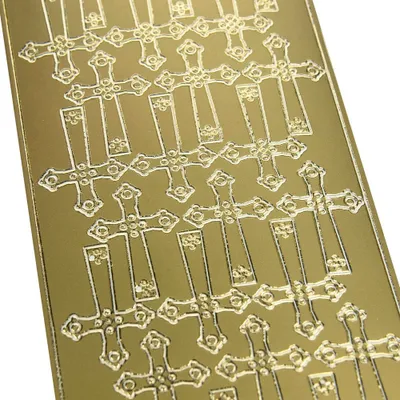 Produktbild von Dekorative Aufkleber Kreuze 2 0932 gold