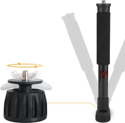 Productafbeelding van Mini, draagbare monopod-houder voor selfies, geschikt voor SLR-camera's (P-256a)