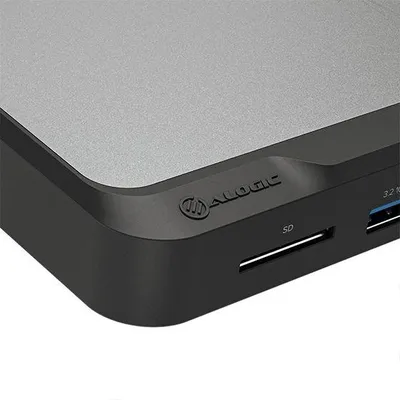 Produktbild von ALOGIC DUCD2, Kabelgebunden, USB 3.2 Gen 2 (3.1 Gen 2) Type-C, 100 W, 10,1000,100 Mbit/s, Grau, Schwarz, SD