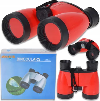 Immagine prodotto di Lolex | Binocolo giocattolo 4x46 - Bambini con bussola - Sicuro e robusto - Ideale per le avventure