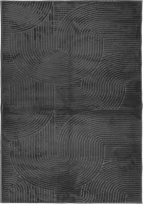 Produktbild von vidaXL Teppich IZA Kurzflor Skandi-Stil Anthrazit 120x170 cm