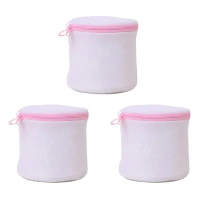 Produktbild von 3 Stück Wäschesack,Wäschenetz BH für Waschmaschine,15×17 cm,waschmaschinentauglich,für BHs,Unterwäsche und Socken,Rosa