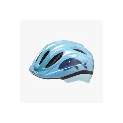 Immagine prodotto di Casco da bicicletta per bambini KED Meggy II Trend I Rete di protezione dagli insetti Luce posteriore a LED integrata Tecnologia maxSHELL Colore: whale glossy Taglia: 46-51 (S)