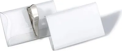 Obrázek produktu pro DURABLE Jmenovka s klipem typu krokodýl 40x75 mm, transparentní, 811019, 25 ks