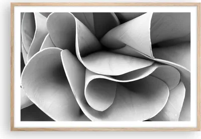Produktbild von Gerahmtes Poster - Rahmen in heller Eiche - Material Ornament Stück - 91,5x61 cm - Wand Bild - Wanddeko - Wandbilder - Kunstposter - Wandposter - Bilderrahmen - Bilder - Kunstdruck - P2NAA91x61-4993