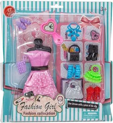 Image de Robe avec accessoires pour poupées 10851