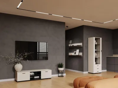 Productafbeelding van Wandmeubel SINDI 7J, kleur: kasjmir/zwart