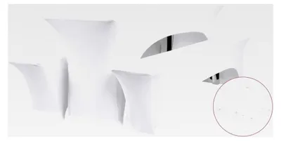 Produktbild von 3er-Set Elastische Biertischhussen, Weiß, Wasserdicht, für Tischbreite 50 cm, Bierzeltgarnituren 220 x 50 x 70 cm, für Gartenmöbel-Abdeckungen