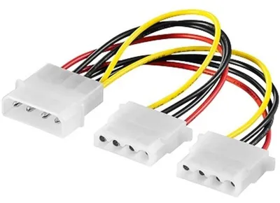 Productafbeelding van Voeding splitter voor HDD Molex 5,25"-2XMolex5.25"