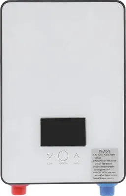 Obrázek produktu pro Elektrický ohřívač vody – průtokový ohřívač – 6500 W – 220 V – LED displej – ruční sprcha – kompaktní – bílá barva