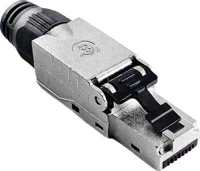 Produktbild von ProfiPatch Netzwerkstecker RJ45 Stecker Cat8 Feldkonfektionierbarer Steckverbinder für Patchkabel und Verlegekabel 2000MHz 40 Gbit geschirmt
