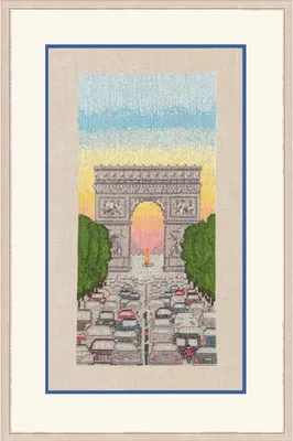 Produktbild von Le Bonheur des Dames Kreuzstich Set "Triumphbogen", Zählmuster, 10,5x24cm