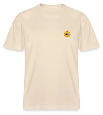 Produktbild von Spreadshirt Sesamstraße Bibo Als Stickmotiv Relaxed Fit Uni T-Shirt, L, Natur