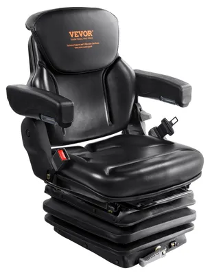 Immagine prodotto di VEVOR sedile del trattore 590 x 560 x 755 mm, sedile del trattore 0-180°, sedile universale del trattore, sedile del trattore, sedile del carrello elevatore PVC 33,1 kg per la maggior parte dei sedili meccanici come i carrelli elevatori