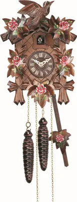 Produktbild von Engstler - 522/9_Q - Kuckucksuhr - Quarz - Nussbaum - 22 cm