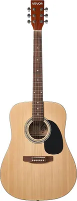 Image de 41 en guitare acoustique Dreadnought naturelle pour débutants, ensemble avec housse de transport pour adulte